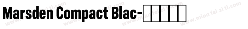 Marsden Compact Blac字体转换